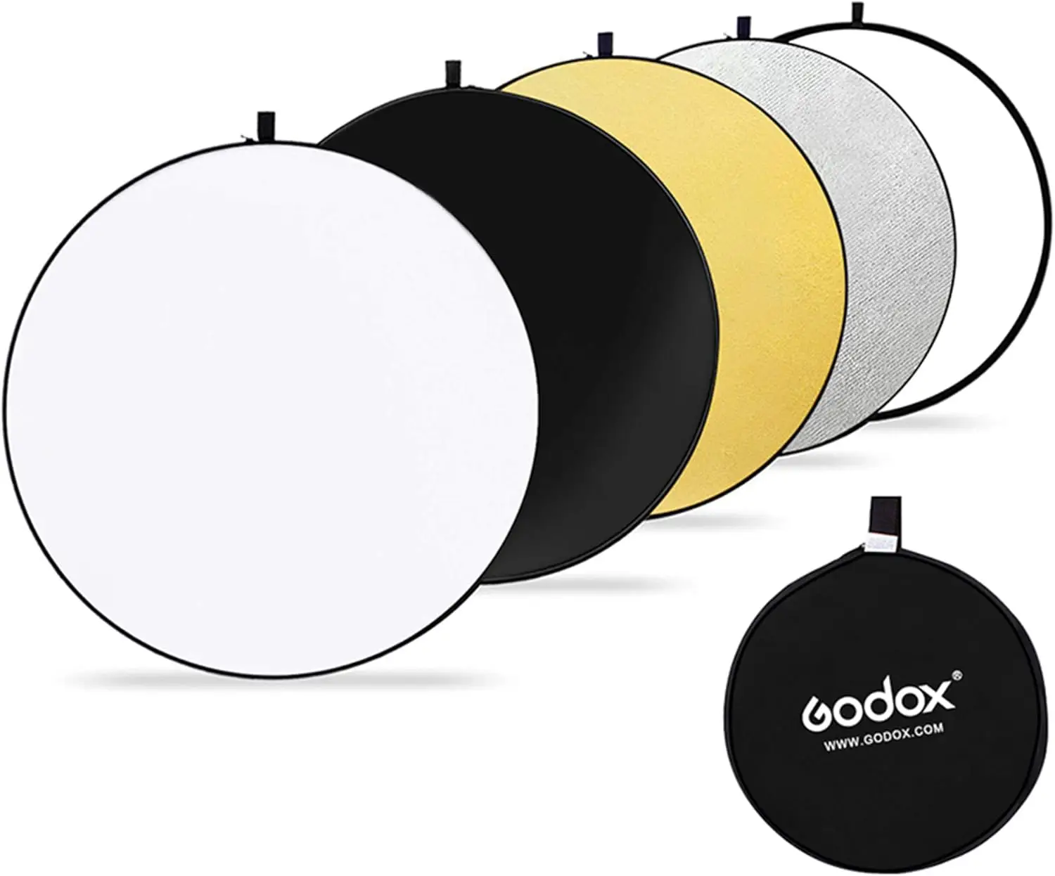 Godox Collapsible reflector Disc 5 in 1 110 CM (Gold-Silver-Black-White-Translucent)